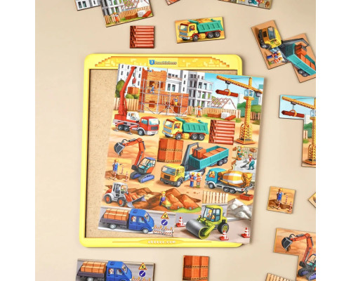 Деревянный тетрис большой "Строительная площадка" (ПСД127) PSD127