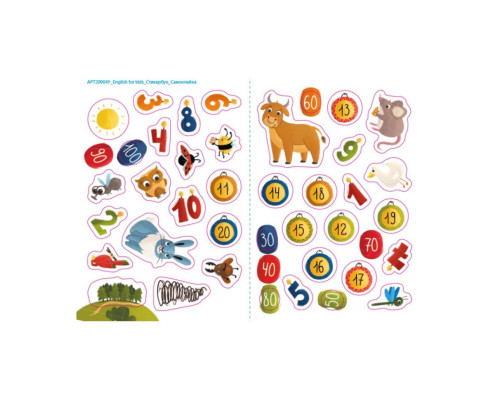 Навчальний зошит English for kids: My Funny ABC Sticker Book 20904 з наклейками