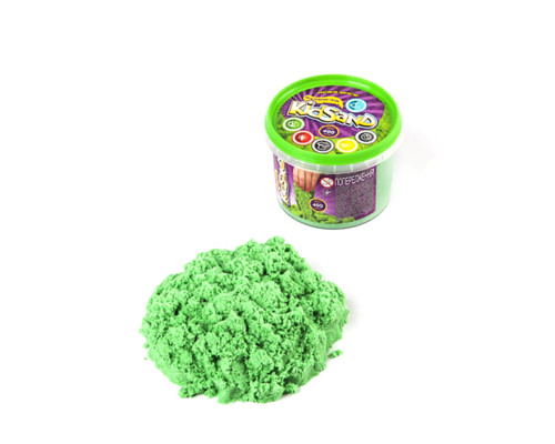 Набір креативної творчості "Кінетичний пісок "KidSand" KS-01-06, 400 гр Зелений