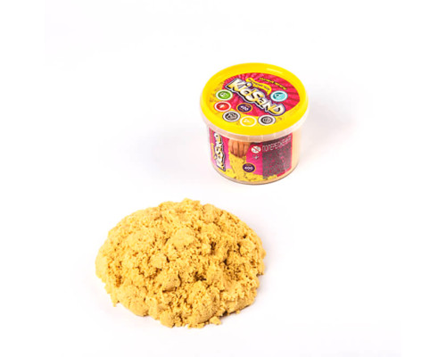 Набір креативної творчості "Кінетичний пісок "KidSand" KS-01-06, 400 гр Жовтий