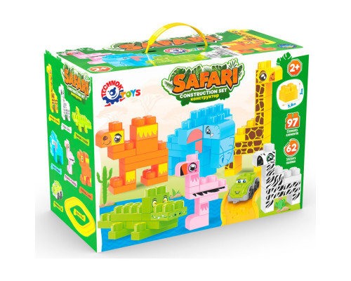 Дитячий конструктор "Сафарі" 9383TXK 97 елементів та 62 наліпки