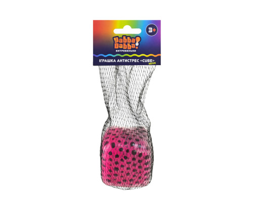 Антистресс Неоновый куб с шариками YD2565(Pink) 5×5×5 см