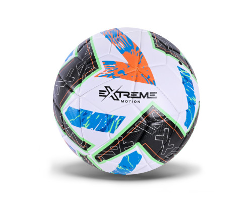 М'яч футбольний FB25673(Black-Orange) розмір №5, PU, ​​400 гр