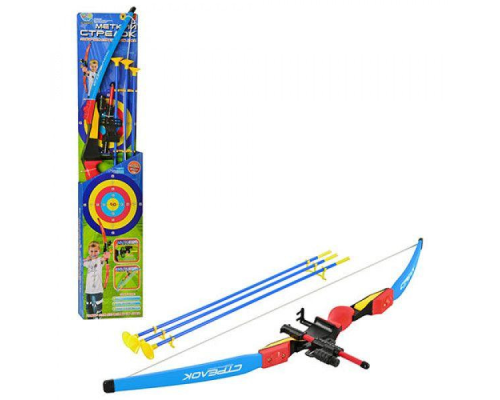 Детский игровой лук со стрелами M 0006 стрелы в наборе