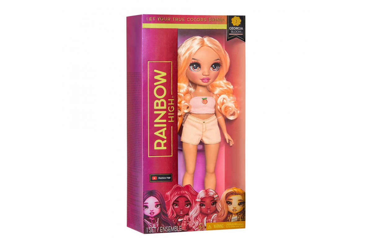 Дитяча ігрова лялька Персик Rainbow High 987970 серії "ОРР" з аксесуарами Дитяча ігрова лялька Персик Rainbow High 987970 серії "ОРР" з аксесуарами