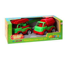 Игровой набор Пожарная машина и водовоз "Mini Matiki" 002/16BMS(Green) подвижные элементы