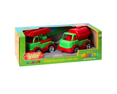 Игровой набор Пожарная машина и водовоз "Mini Matiki" 002/16BMS(Green) подвижные элементы