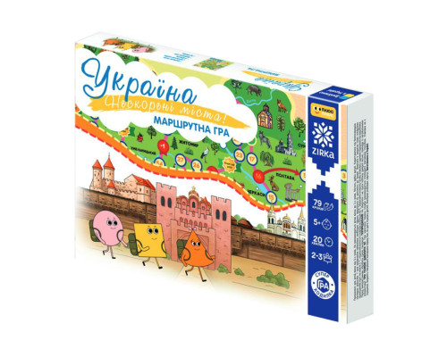 Настільна гра Нескорені міста України 149365 бродилка