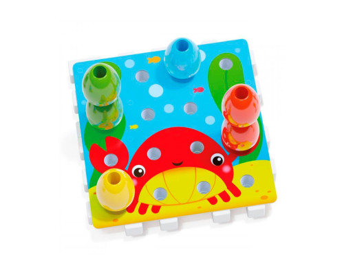 Розвиваючий набір мозаїки 2 в 1 Quercetti 2270-Q 16 фішок, 4 картки, 4 основи