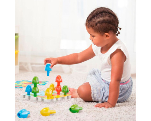 Розвиваючий набір мозаїки 2 в 1 Quercetti 2270-Q 16 фішок, 4 картки, 4 основи