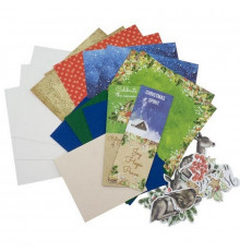 Набір для створення 3-х Різдвяних листівок "Awaiting Christmas" FDGCK-036