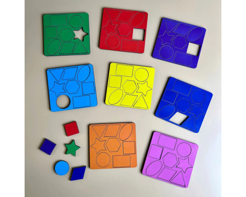 Деревянный сортер "Барабан" Ubumblebees (ПСФ135) PSF135 геометрические фигуры