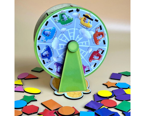 Деревянный сортер "Барабан" Ubumblebees (ПСФ135) PSF135 геометрические фигуры