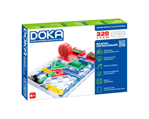 Электронный конструктор "320 СХЕМ" DOKA D70707 звук и свет
