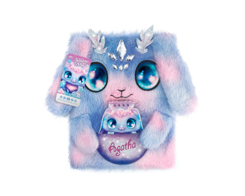 Большой пушистый блокнот 2 в 1 "Агата" Nebulous Stars 12523 миниблокнот на спирали