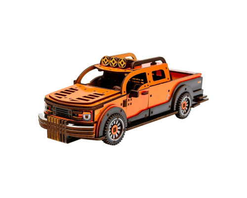 Деревянный 3D конструктор "Пикап" Puz-00931, 212 деталей