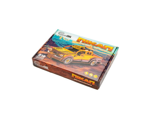 Деревянный 3D конструктор "Пикап" Puz-00931, 212 деталей