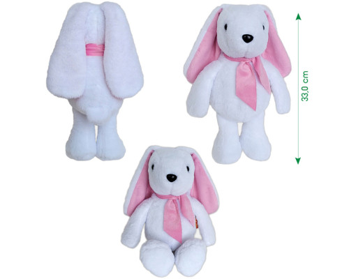 Іграшка м'яконабивна Зайченя МС 080501-09 білий 33 см