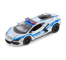 Коллекционная машинка "Lamborghini Revuelto" KT5459WPR(Silver) масштаб 1:42