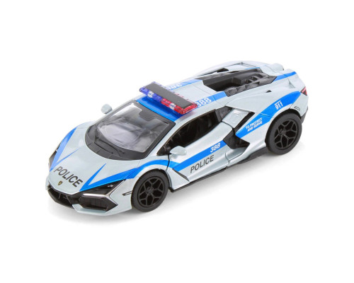 Колекційна машинка "Lamborghini Revuelto" KT5459WPR(Silver) масштаб 1:42