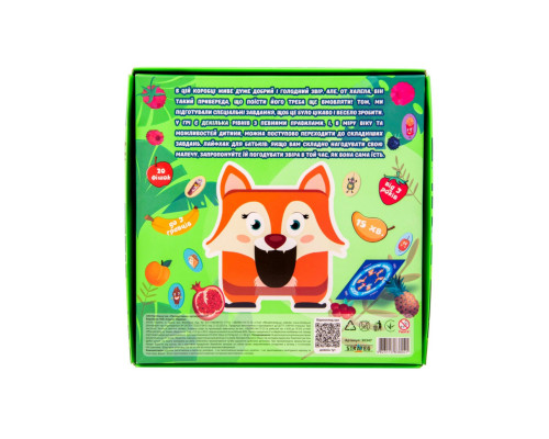 Настольная игра "Покорми меня - лисичка" 30347 инструкция 20 фишек, рулетка
