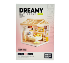 Конструктор-румбокс Спальня Mini House 8004-MH серии "Интерьер", со светом