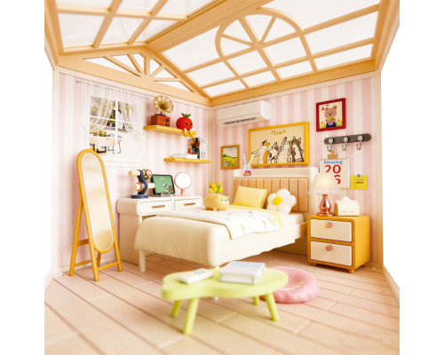 Конструктор-румбокс Спальня Mini House 8004-MH серии "Интерьер", со светом