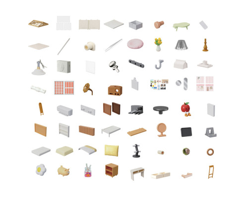 Конструктор-румбокс Спальня Mini House 8004-MH серии "Интерьер", со светом