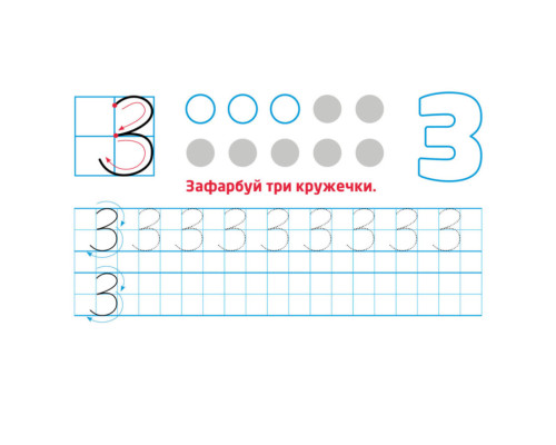Многокразовые прописи "Цифры и числа" 1155003, 31 карточка