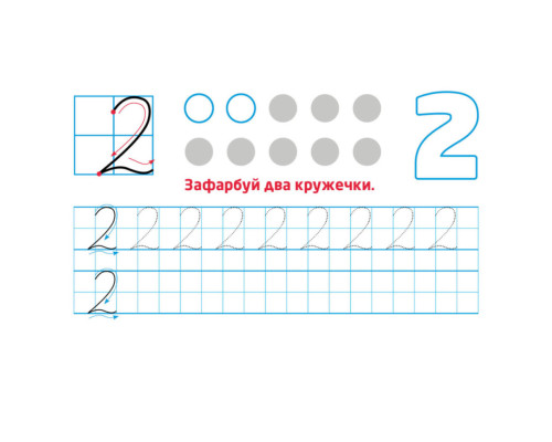 Многокразовые прописи "Цифры и числа" 1155003, 31 карточка