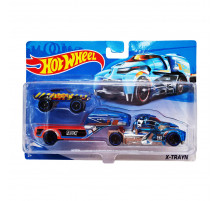 Детский игровой набор машинок T-H708-1(Blue-2) с трейлером