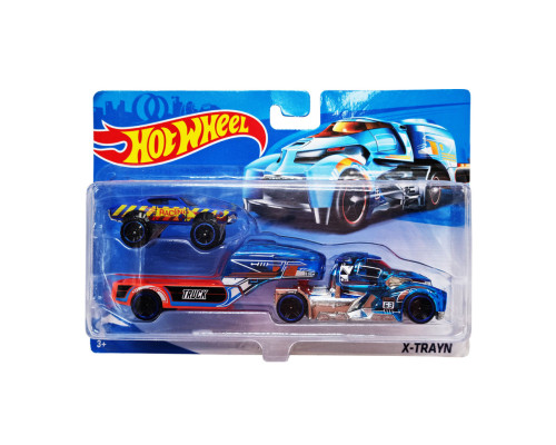 Дитячий ігровий набір машинок T-H708-1(Blue-2) з трейлером