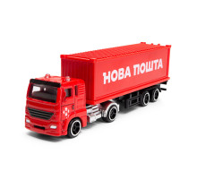 Автомодель колекційна Фура "Нова Пошта" TechnoDrive 250416CG масштаб 1:64