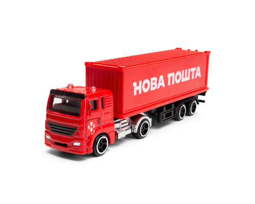 Автомодель коллекционная Фура "Нова Пошта" TechnoDrive 250416CG масштаб 1:64