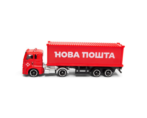 Автомодель коллекционная Фура "Нова Пошта" TechnoDrive 250416CG масштаб 1:64