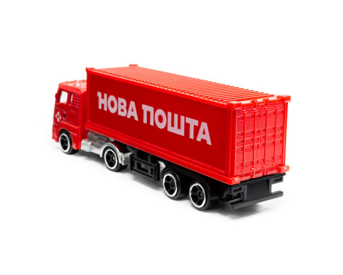 Автомодель коллекционная Фура "Нова Пошта" TechnoDrive 250416CG масштаб 1:64