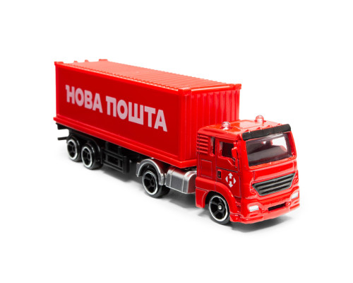 Автомодель коллекционная Фура "Нова Пошта" TechnoDrive 250416CG масштаб 1:64