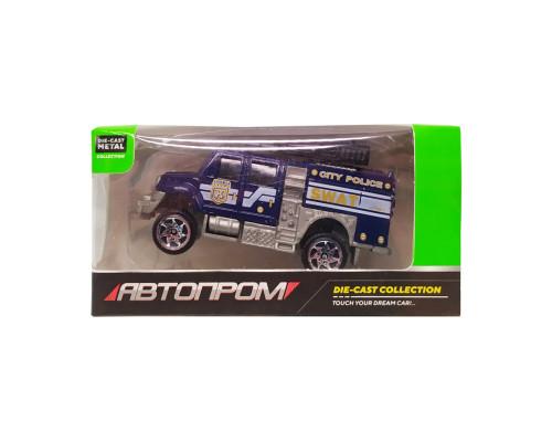 Дитяча металева машинка АвтоПром 7629 масштаб 1:64   S.W.A.T. з водометом