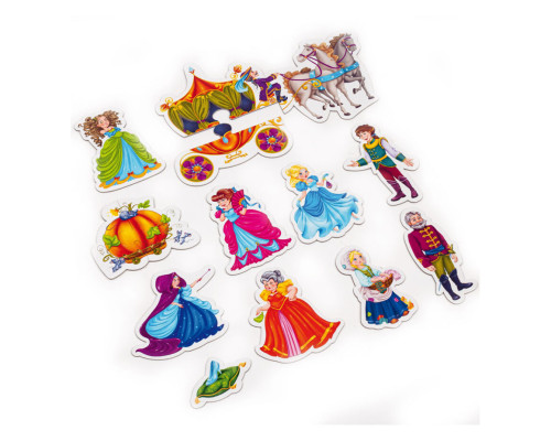 Настільна гра магнітний театр "Попелюшка" Vladi Toys VT3206-53 Укр