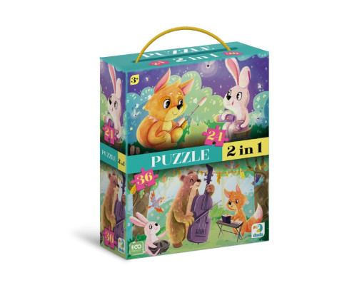 Пазл дитячий 2 в 1 "Літні вечори" 300609, 36 елементів