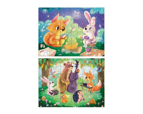 Пазл дитячий 2 в 1 "Літні вечори" 300609, 36 елементів
