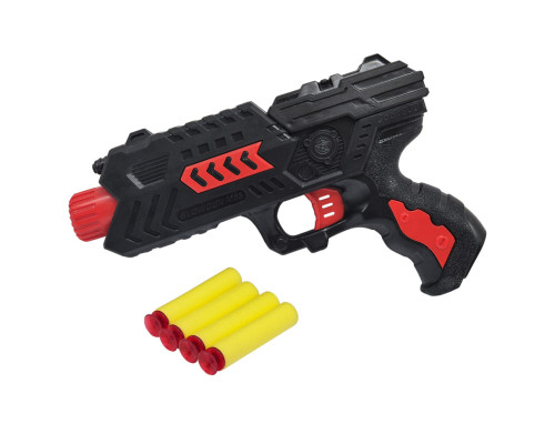 Бластер и мишень с подставкой  "M55" с 4 мягкими патронами 930GG