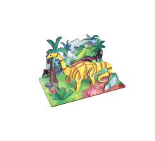 Деревянный пазл 3D "Diplodocus" 68043W 35 деталей