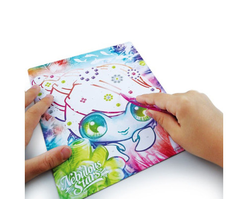 Набір для творчості Зоряні блискітки та фольга Nebulous Stars 11011, 3 шаблони