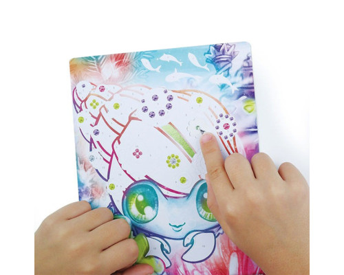 Набір для творчості Зоряні блискітки та фольга Nebulous Stars 11011, 3 шаблони