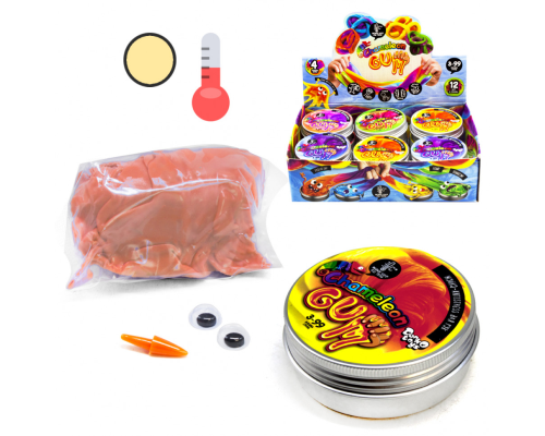 Жуйка для рук "Chameleon Gum" GUM-01-01UС в металевій коробочці  Коралово-жовтий