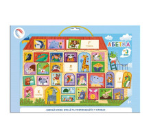 Магнітна дошка "Абетка" 200294, 1 магнітна дошка на шнурку, 33 магніта