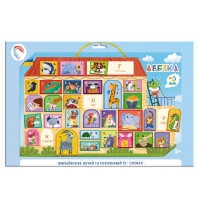 Магнітна дошка "Абетка" 200294, 1 магнітна дошка на шнурку, 33 магніта