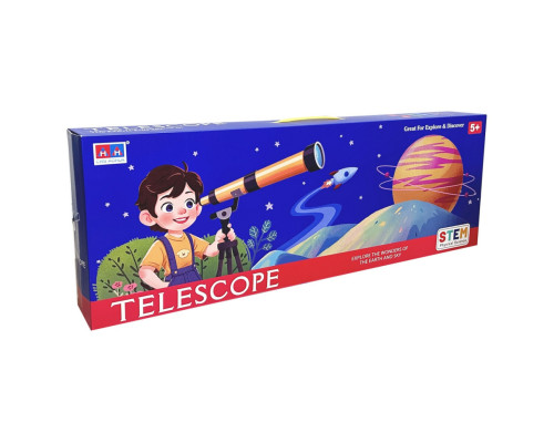 Дитяча іграшка "Телескоп" 6609A(Yellow) жовтий, штатив 57 см