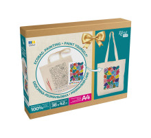 Набір для творчості екосумка-розмальовка "Funny flowers" N0003647 розмір 38х42 см